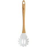 Pegador De Massa Talher Silicone Bambu Cozinha Marmorizado